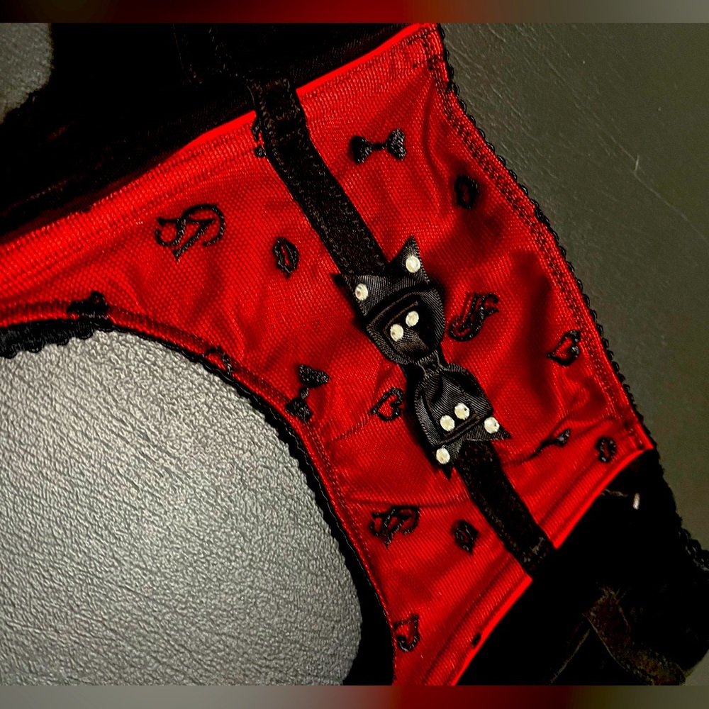 Victorias secret garter belt + bra 32A/B